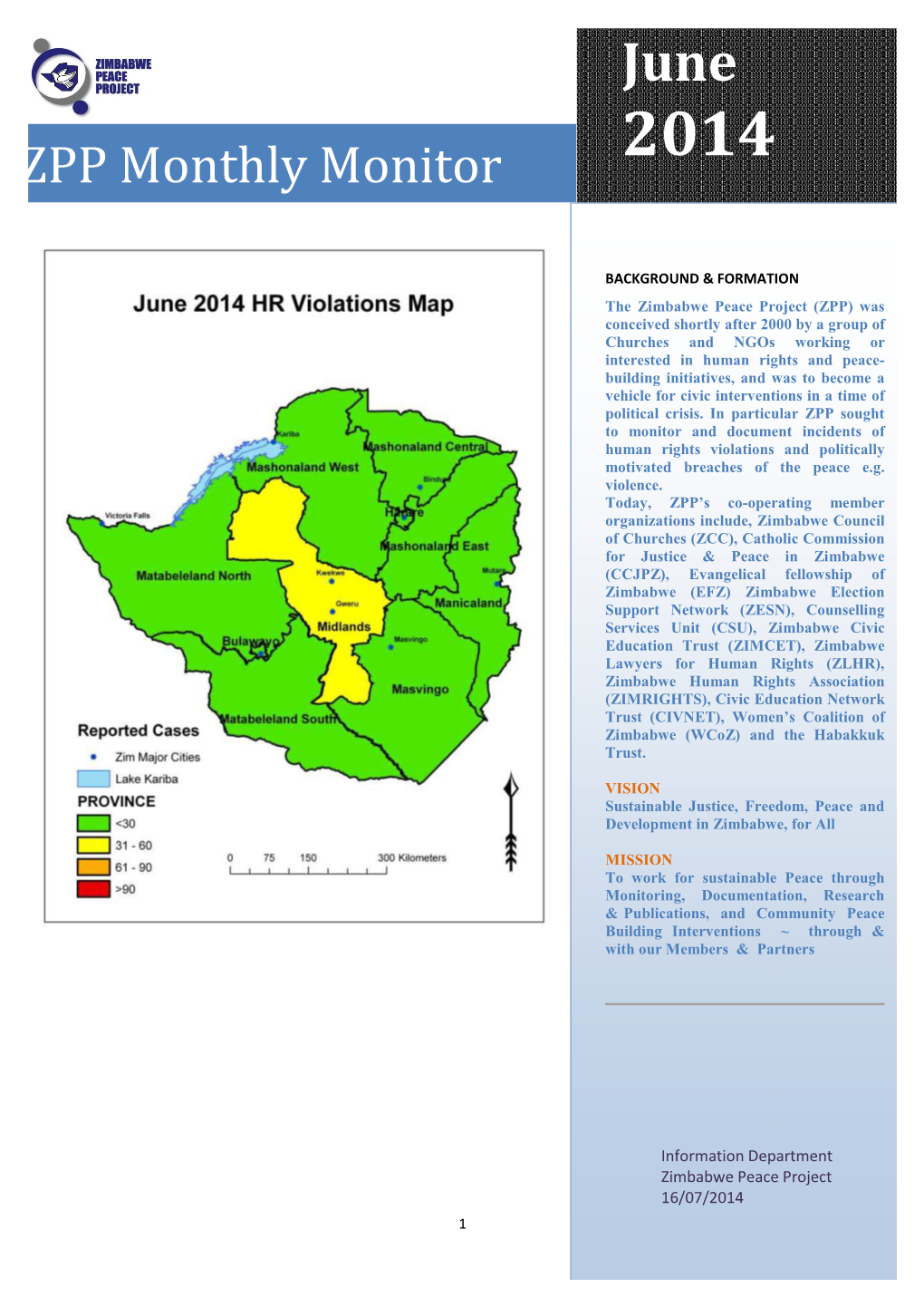 ZPP Monthly Monitor 2014