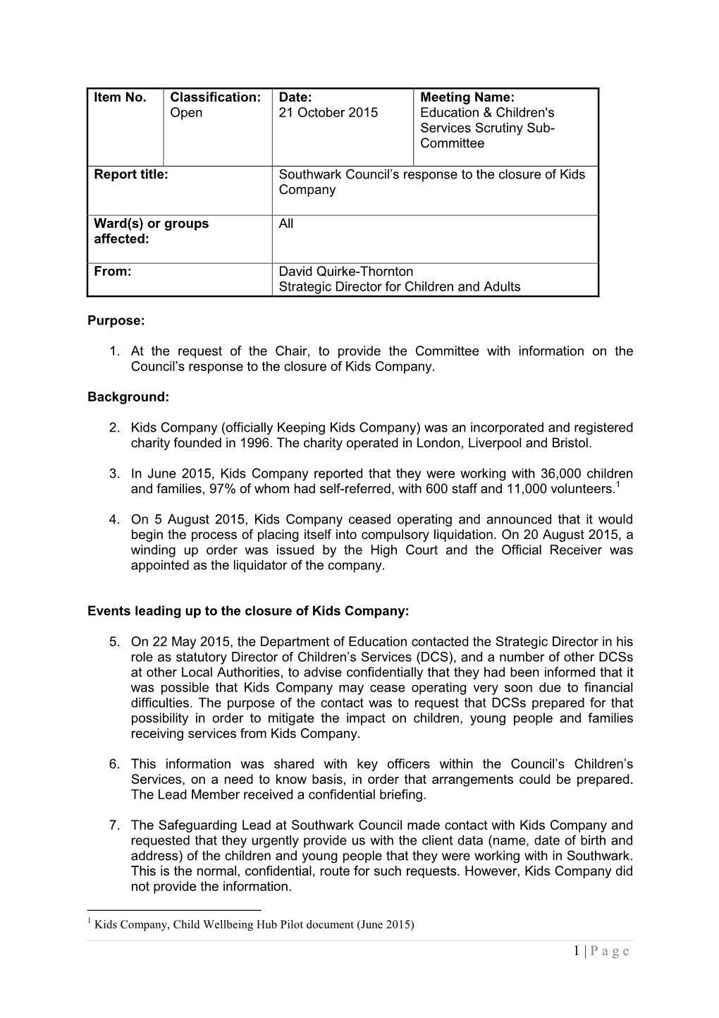 Report on Kids Company.Pdf