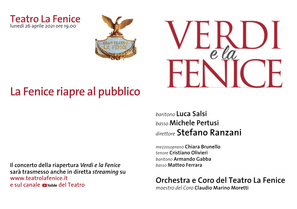 Programma Verdi E La Fenice.Pages