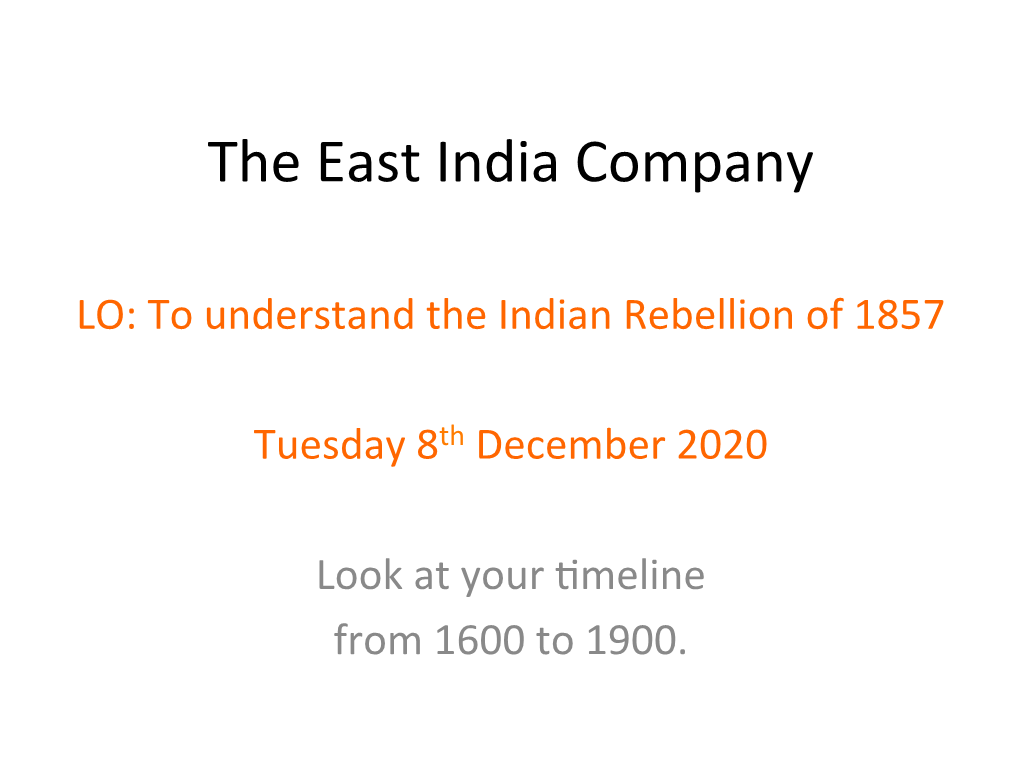 Indian Rebellion of 1857