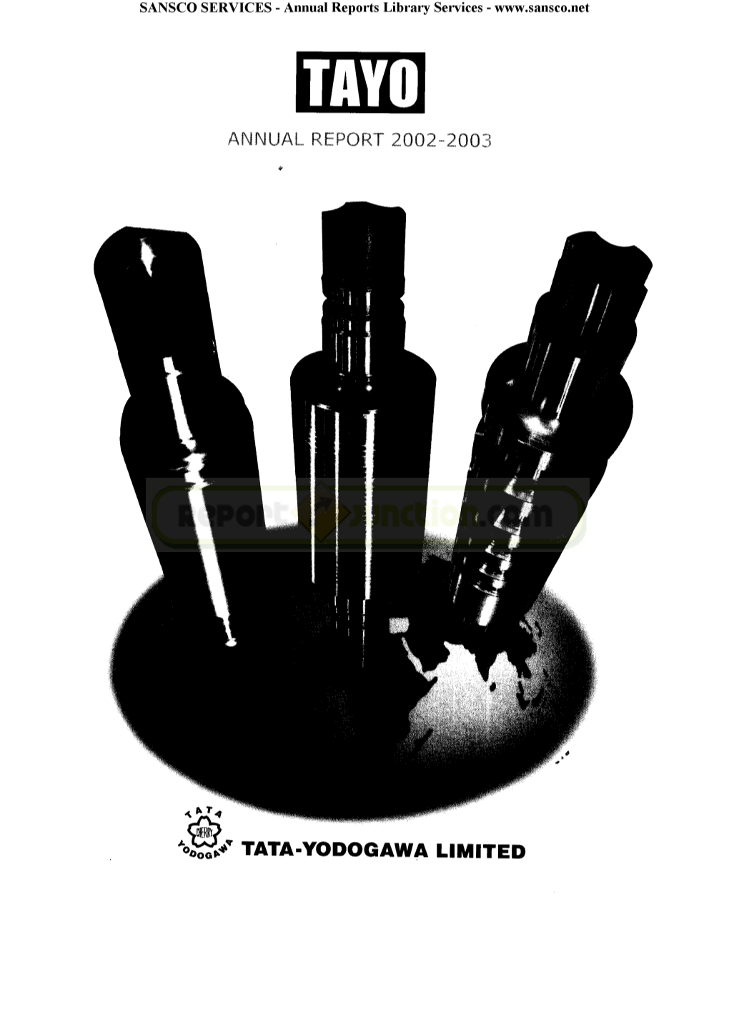 Annual Report 2002-2003 Tata-Yodogawa Limited