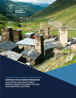 Georgia Focus Group Research