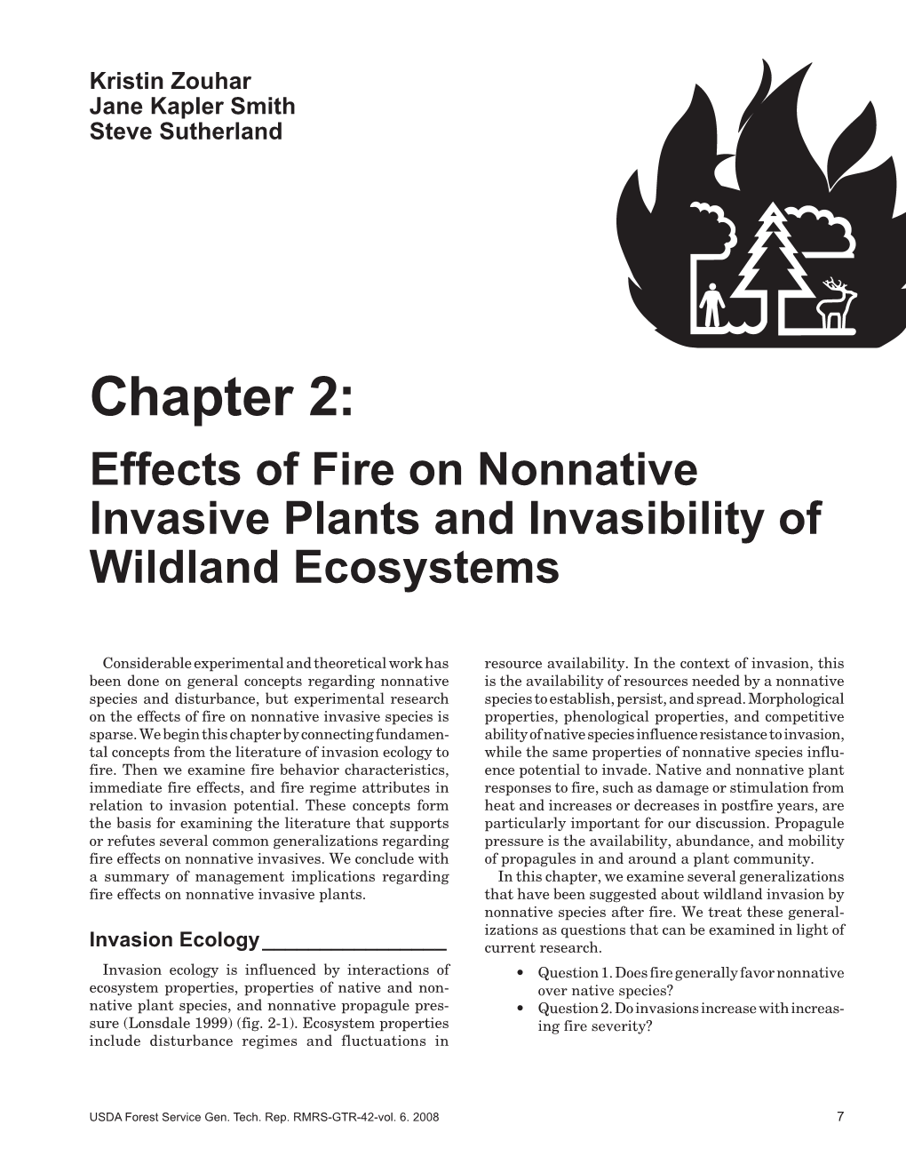 Wildland Fire In Ecosystems: Fire And Nonnative Invasive Plants - DocsLib