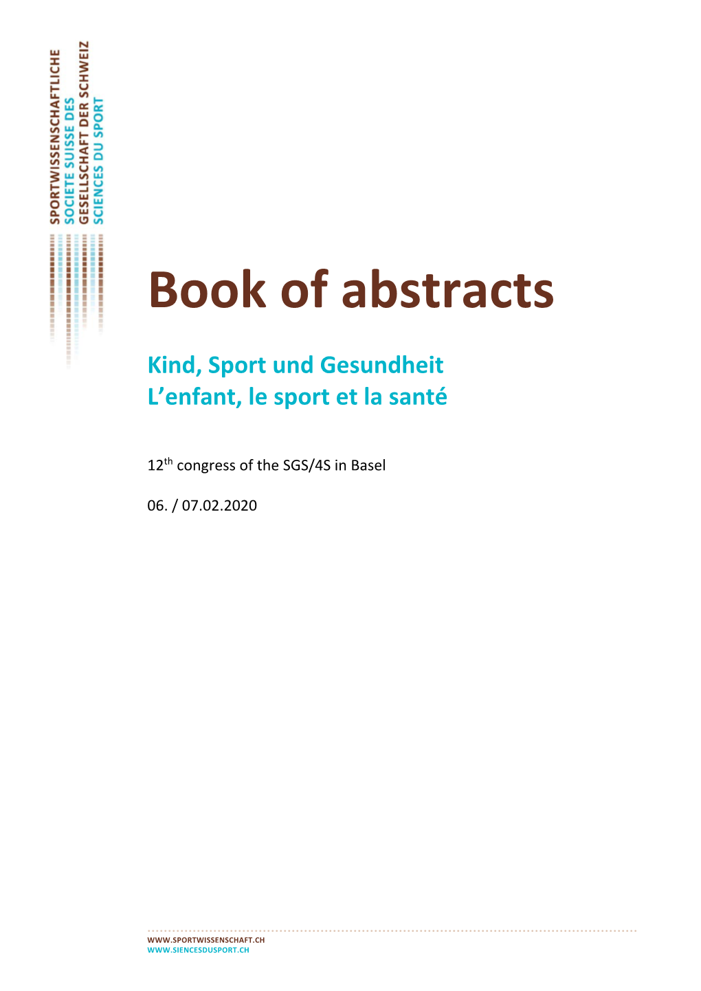 Book of Abstracts