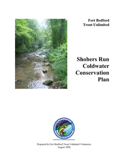 Shobers Run Coldwater Conservation Plan