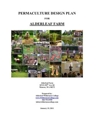Permaculture Design Plan Alderleaf Farm