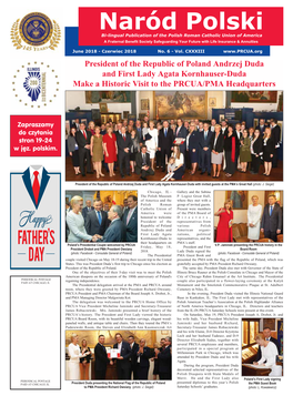 Naród Polski Bi-Lingual Publication of the Polish Roman Catholic Union of America a Fraternal Benefit Society Safeguarding Your Future with Life Insurance & Annuities