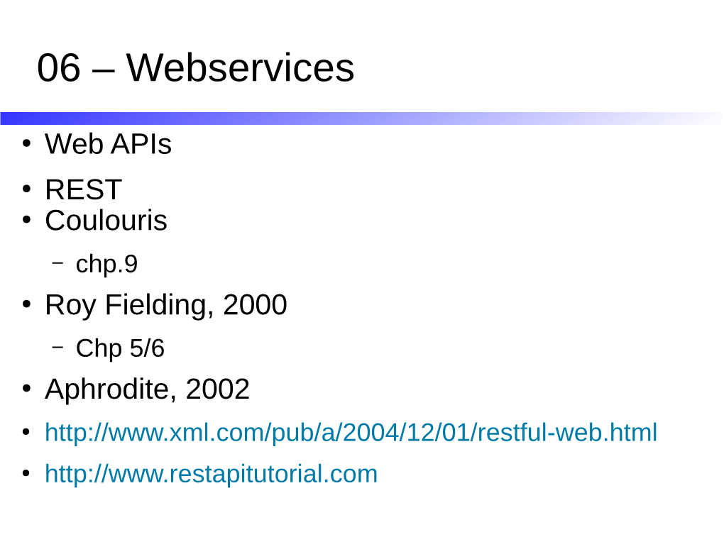 06 – Webservices