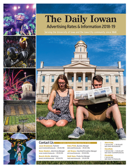 The Daily Iowan Advertising Rates & Information 2018-19