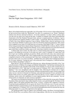 Chapter 7 Into the Night: Inner Emigration: 1935–1945