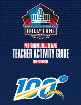 Chargers.Com and the Pro Football Hall of Fame’S Website: Profootballhof.Com