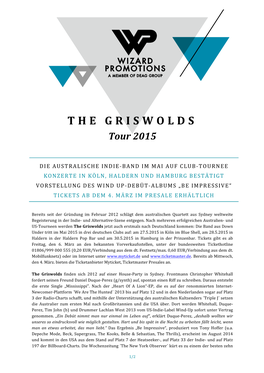 THE GRISWOLDS Tour 2015