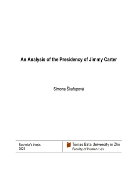 An Analysis of the Presidency of Jimmy Carter