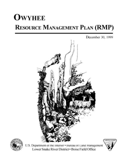 Owyhee Resource Management Plan and Record of Decision