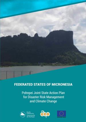 Federated States of Micronesia Pohnpei Joint State Action Plan For