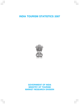 India Tourism Statistics 2007
