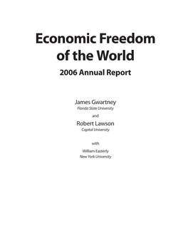 Economic Freedom of the World  Annual Report