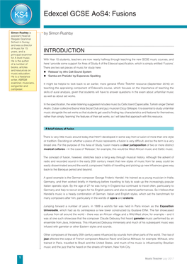 Edexcel GCSE Aos4: Fusions