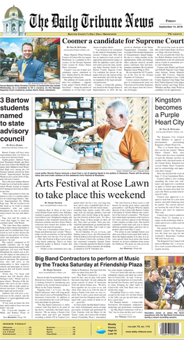 Arts Festival at Rose Lawn to Take Place This Weekend
