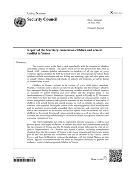 Security Council Distr.: General 28 June 2013