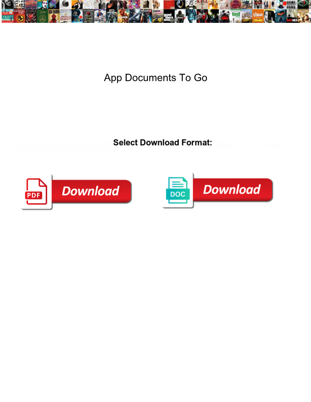 App Documents to Go