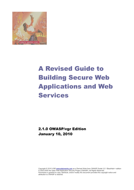 A Revised Guide to Building Secure Web Applications and Web Services