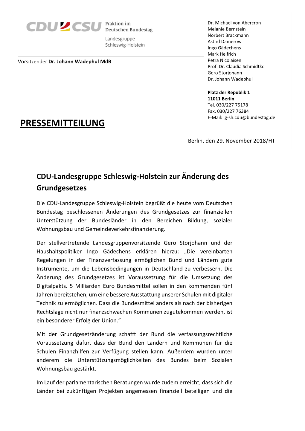 Pressemitteilung