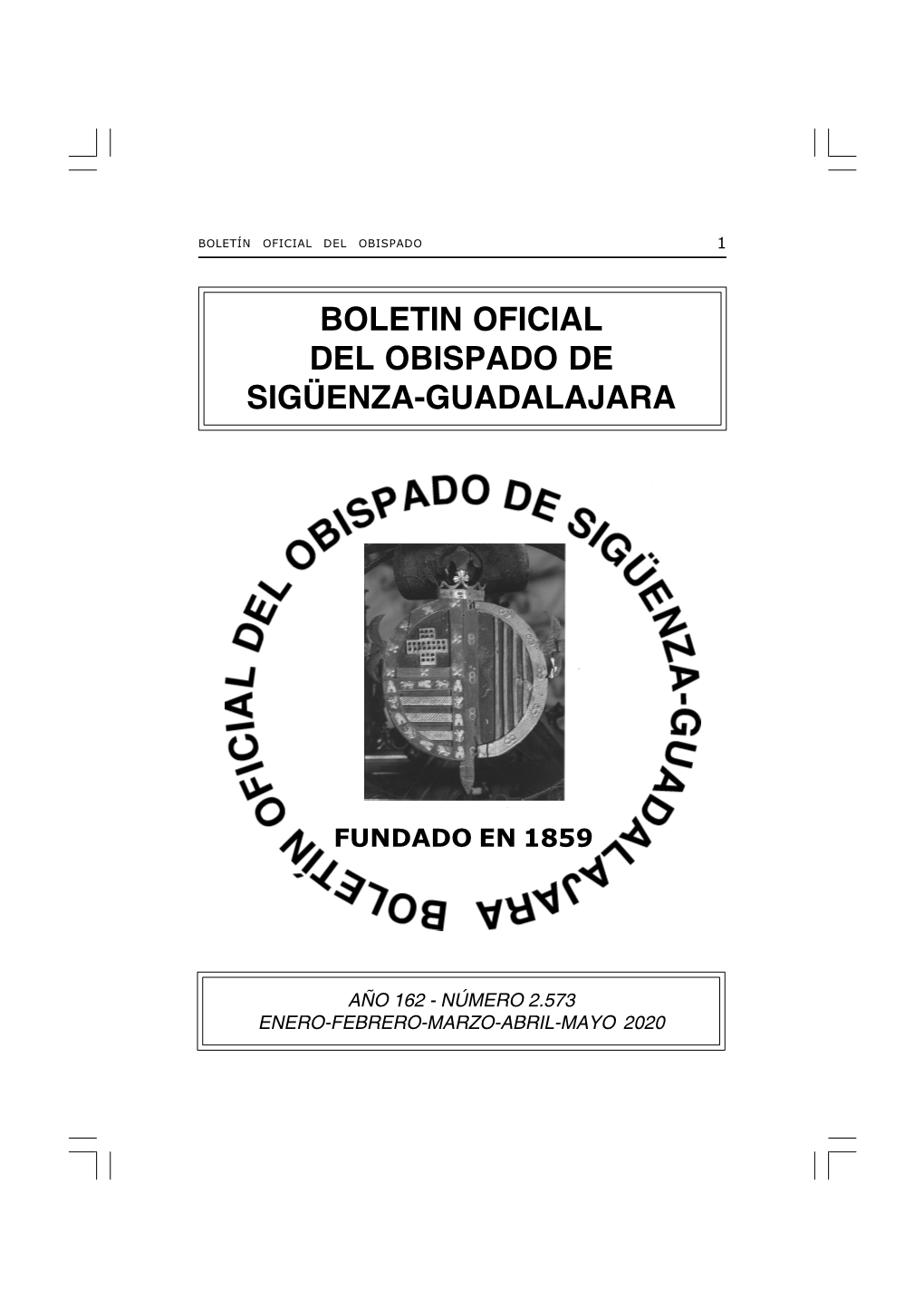 Boletin Oficial Del Obispado De Sigüenza-Guadalajara