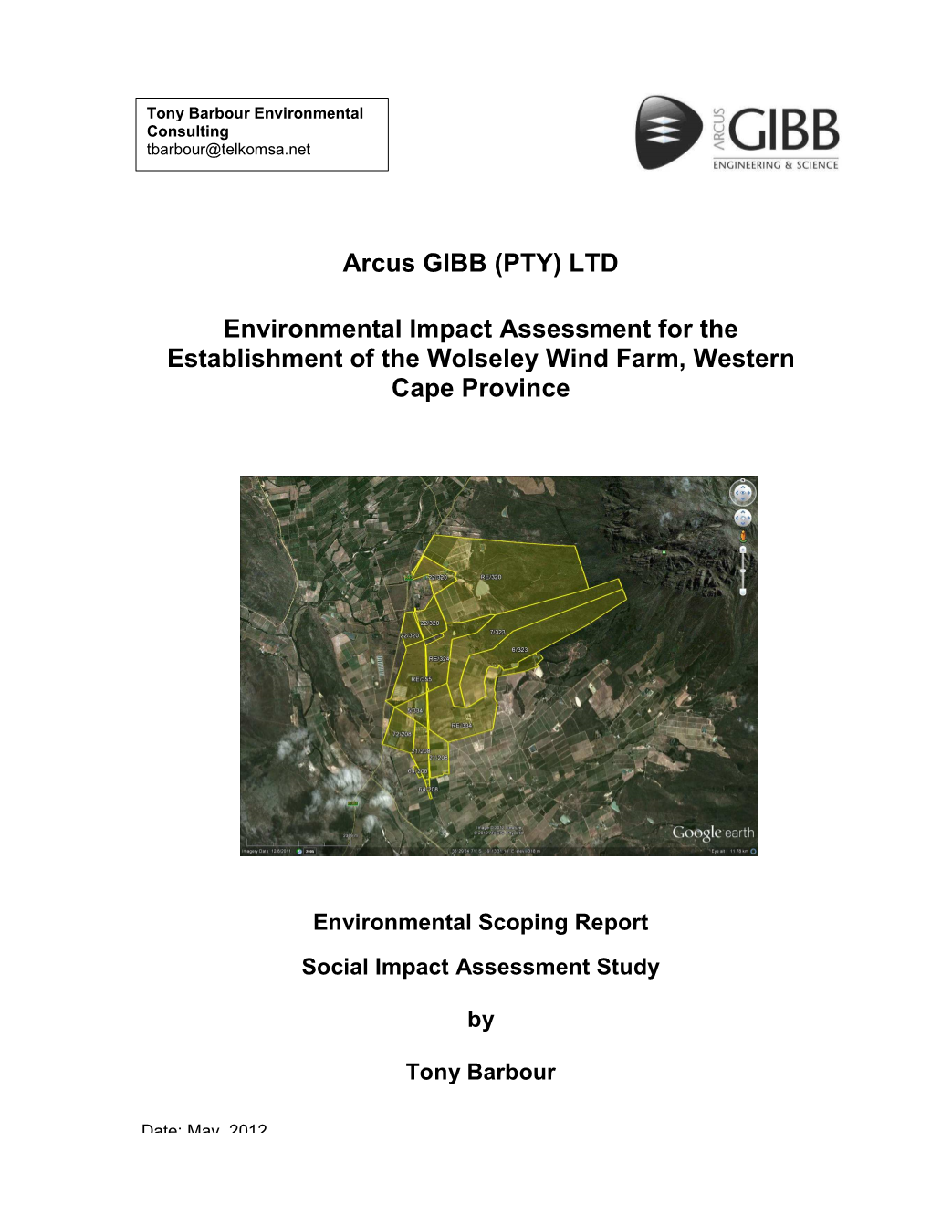 Wolseley WEF SIA Scoping Report Needs Final Check by MN TF