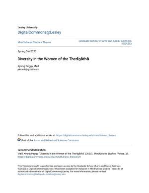 Diversity in the Women of the Therīgāthā