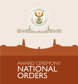 Presentation of National Orders Osefako Makgatho Presidential Guesthouse R Pretoria Tuesday, 8 December 2015