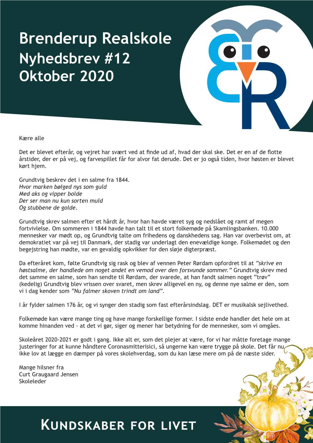 Nyhedsbrev #12 Oktober 2020