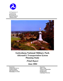 Gettysburg National Military Park Final Report