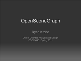 Openscenegraph
