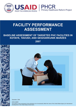 Facility Performance Assessment