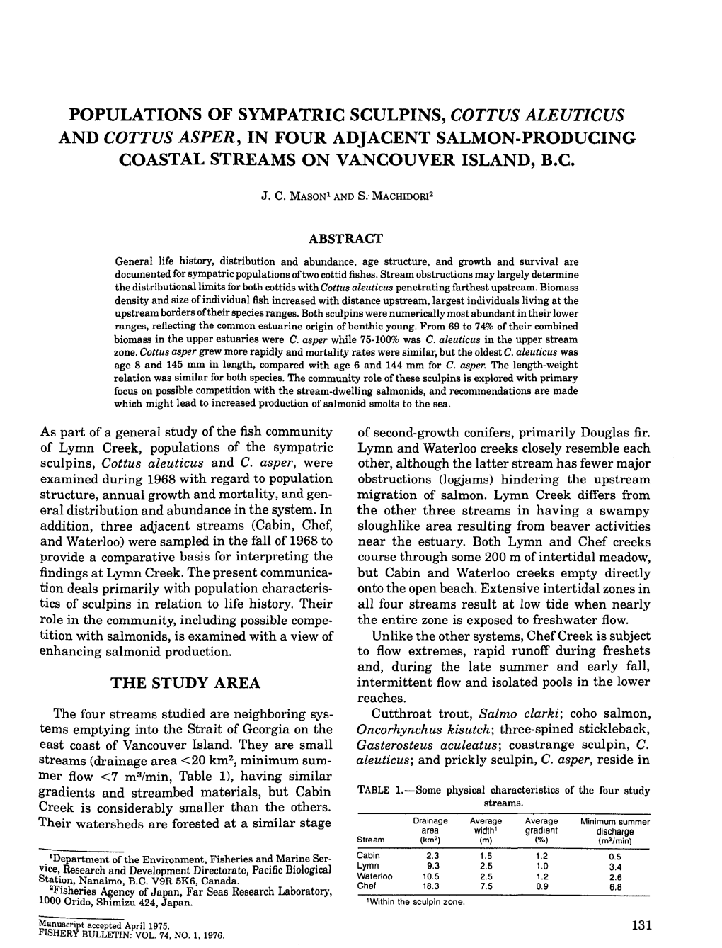 Fishery Bulletin/U S Dept of Commerce National Oceanic