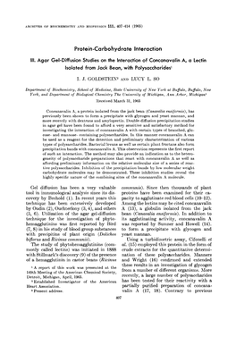 Protein-Carbohydrate Interaction