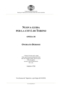 Nuova Guida Per La Città Di Torino