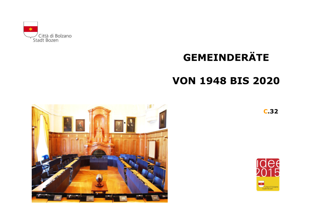 Gemeinderäte Von 1948 Bis 2020