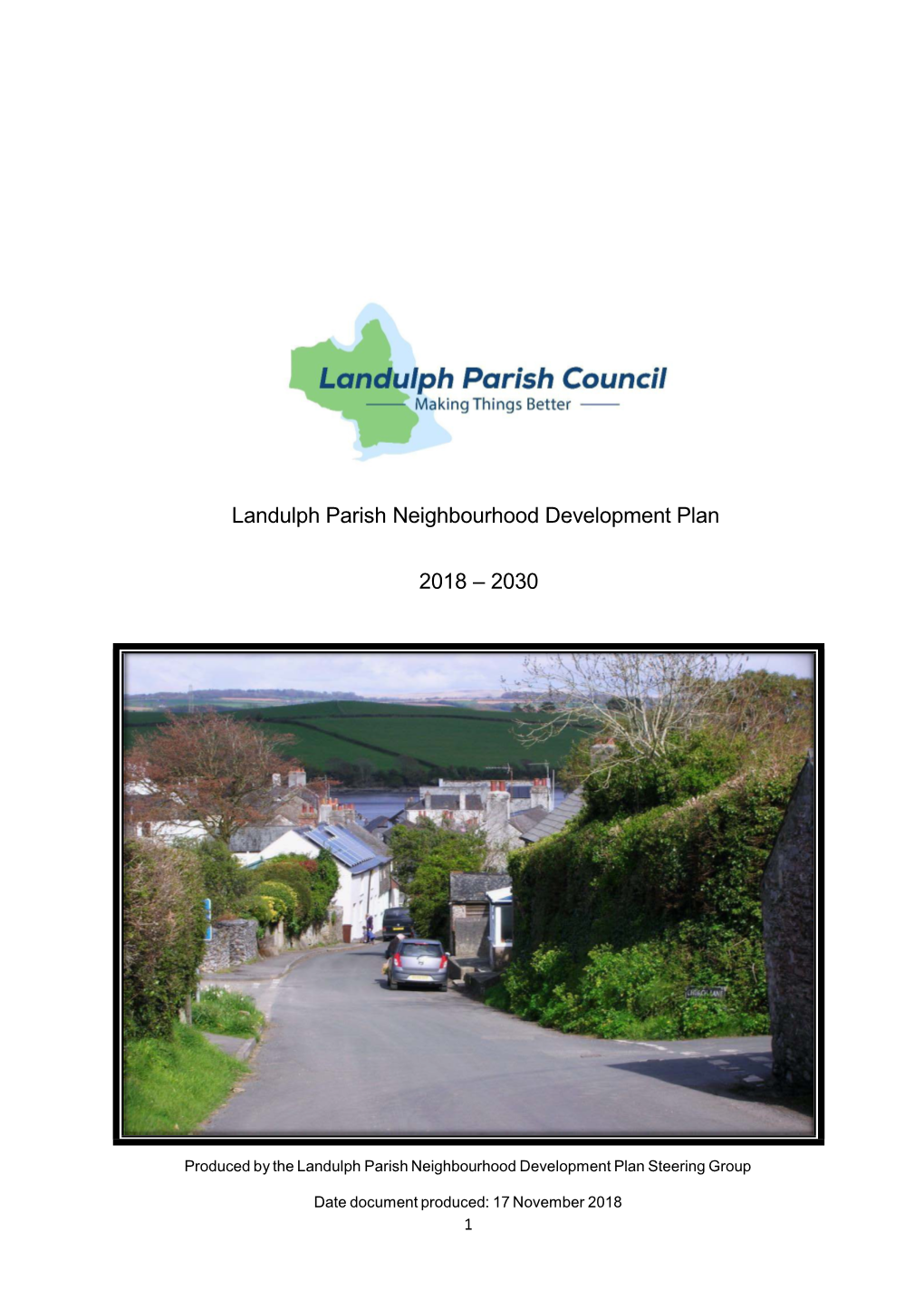 Landulph Parish Neighbourhood Development Plan 2018 – 2030