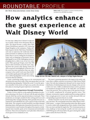 How Analytics Enhance the Guest Experience at Walt Disney World