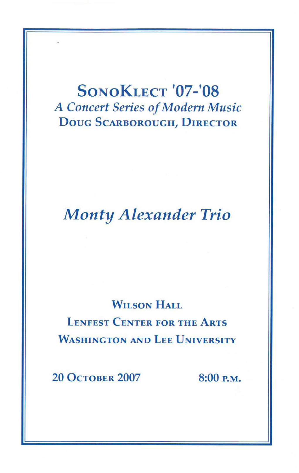 Monty Alexander Trio