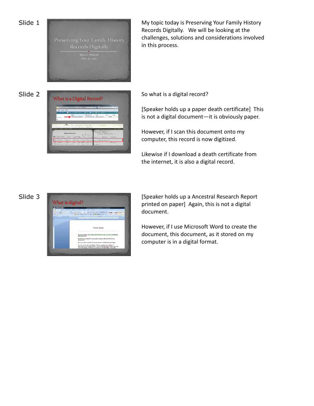 Preserving Your Family History Records Digitally