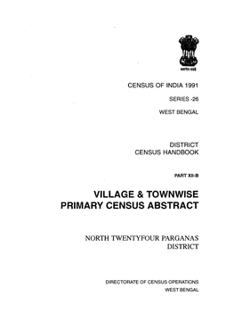 Village & Townwise Primary Census Abstract, North Twentyfour