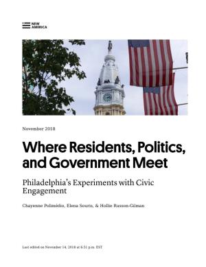 Where Residents, Politics, and Government Meet