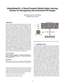 Mobiledeeppill: a Small-Footprint Mobile Deep Learning System for Recognizing Unconstrained Pill Images