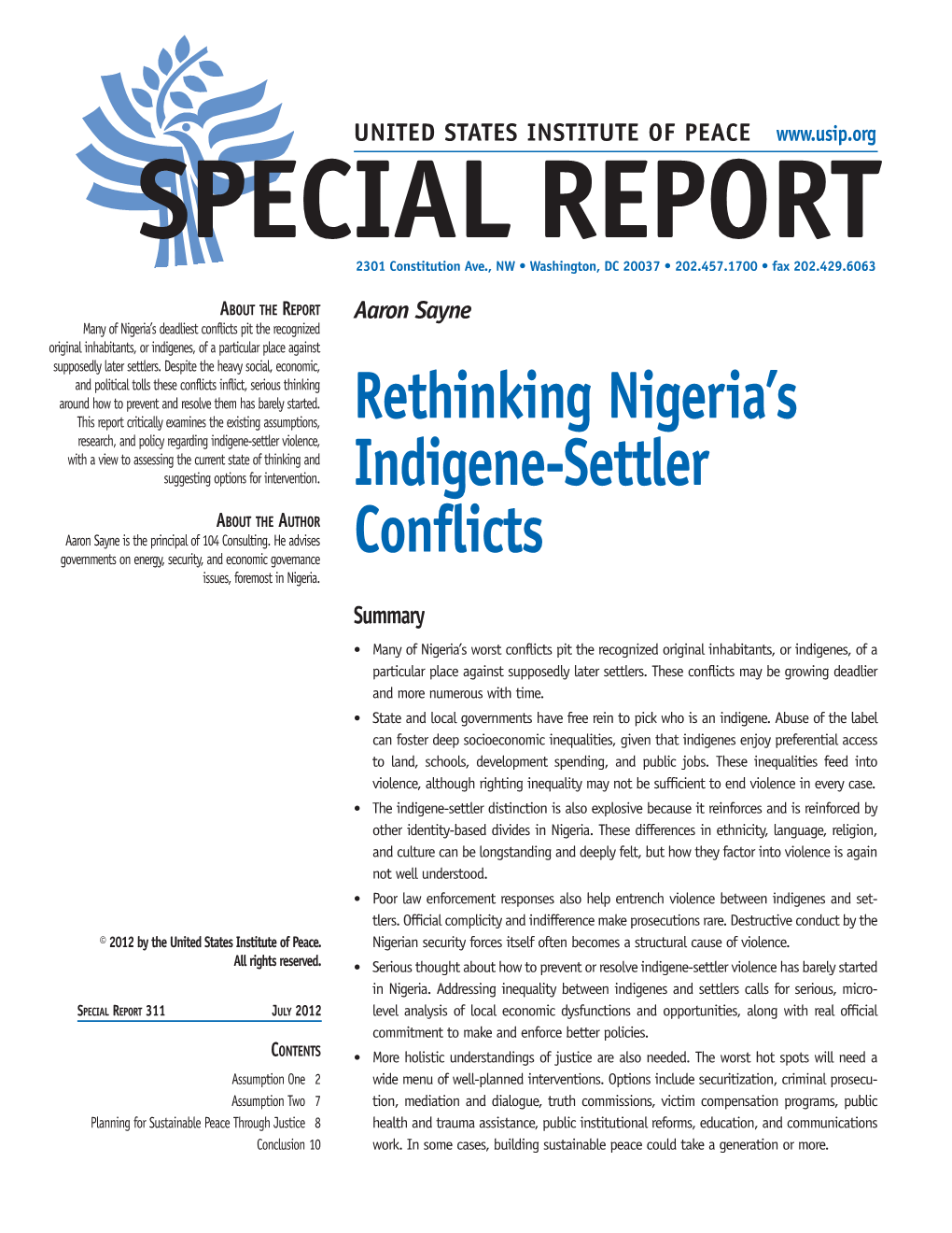 Rethinking Nigeria's Indigene-Settler Conflicts