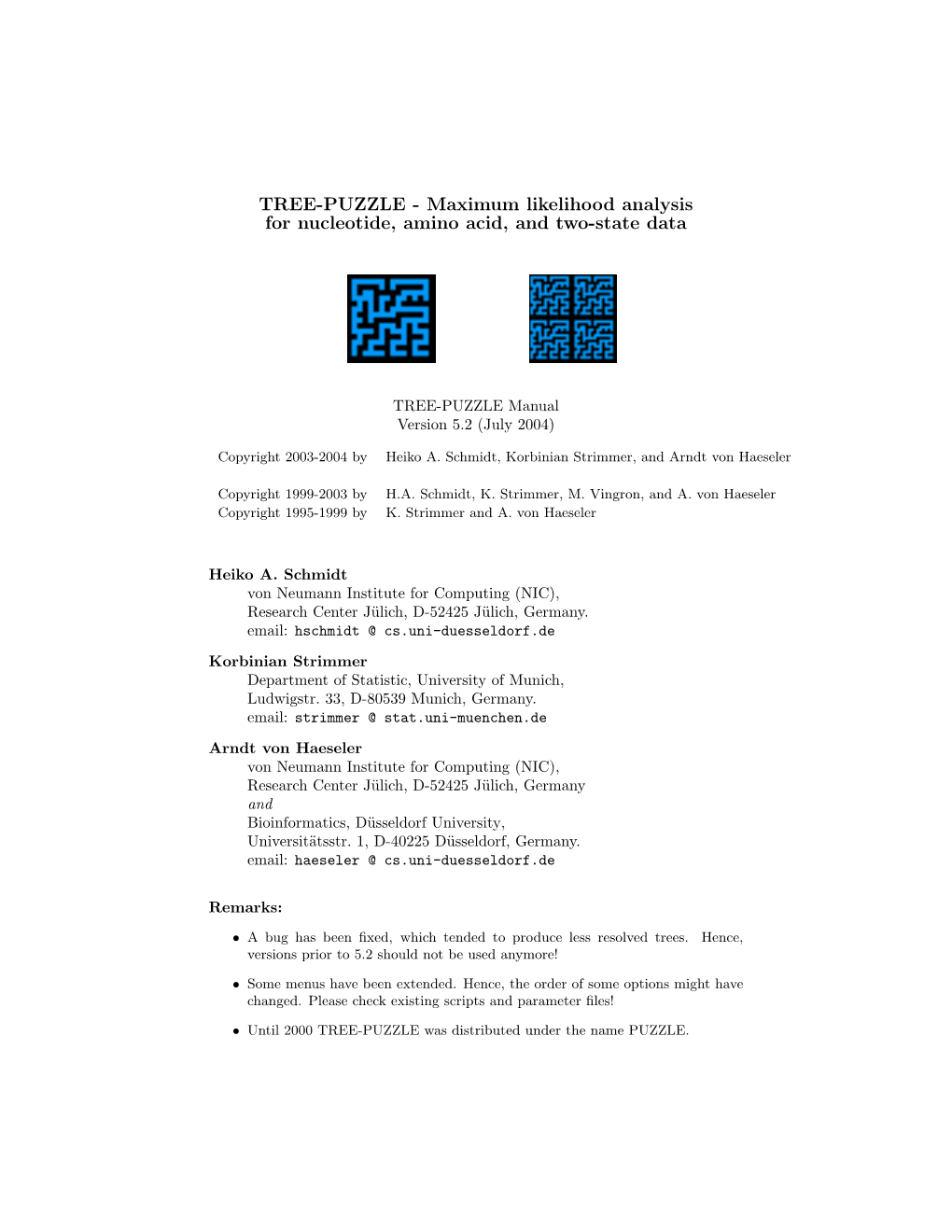 Maximum Likelihood Analysis for Nucleotide, Amino Acid, and Two-State Data