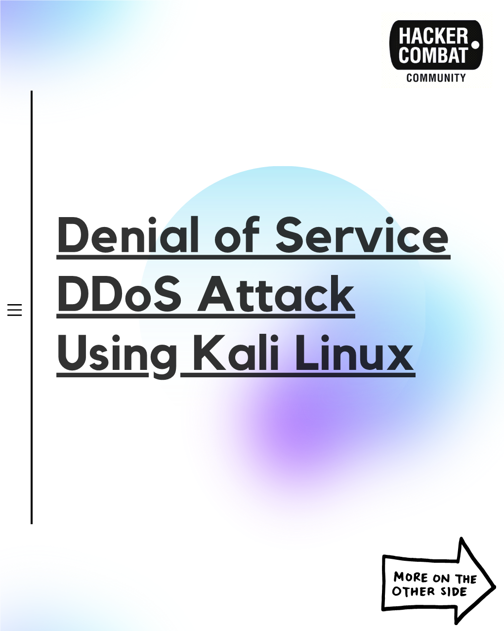 Denial of Service Ddos Attack Using Kali Linux Ddos Attacks