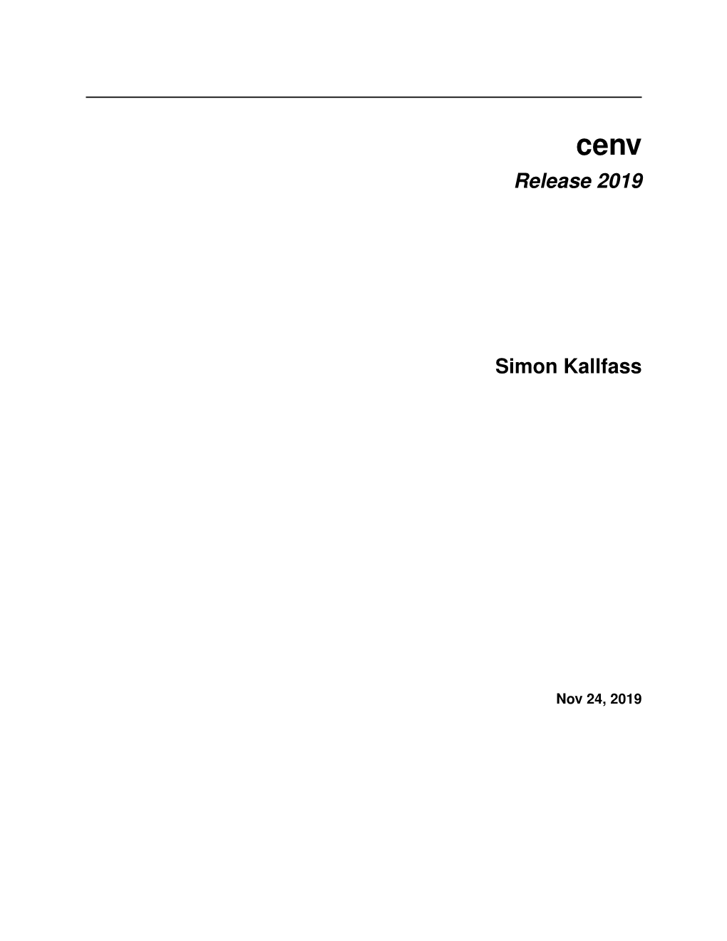 Cenv Release 2019 Simon Kallfass